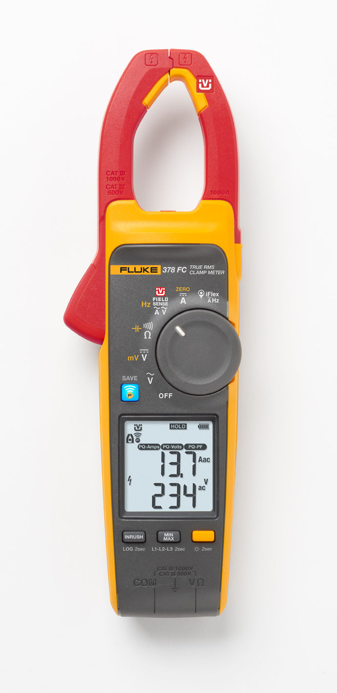 Fluke 378FC/CN谐波与能效筛查钳表